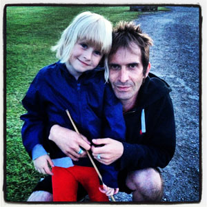 Simon with his daughter Lola